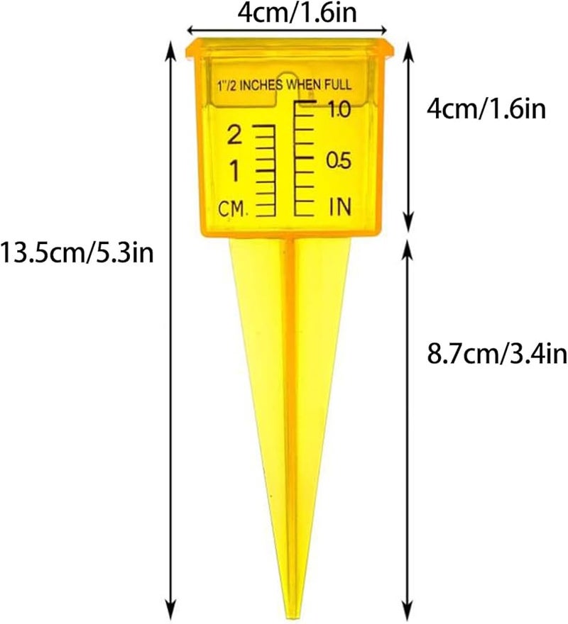 مقياس المطر الخارجي المقاوم للتجمد 1.5 بوصة لقياس هطول الأمطار في حديقة الفناء - Image 3